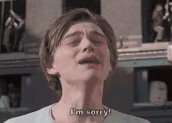 英文版道歉，I am sorry
