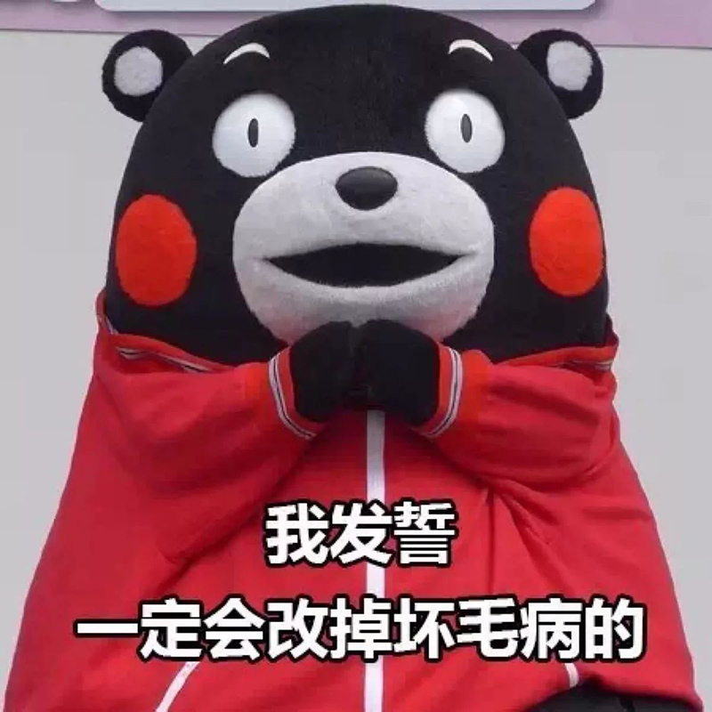 我发誓一定会改掉坏毛病