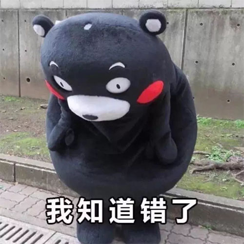 熊本熊低头认错