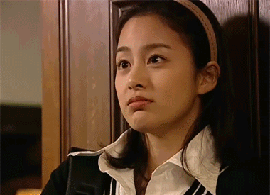 韩国美女羞涩的微笑动图