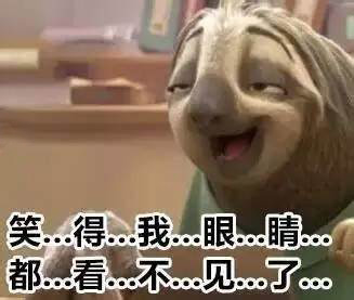 笑得我眼睛都看不见啦