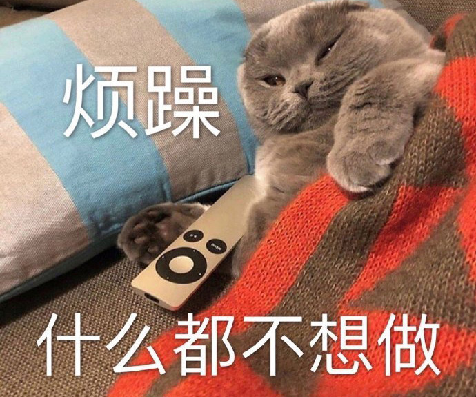 真的很烦躁，什么都不想做