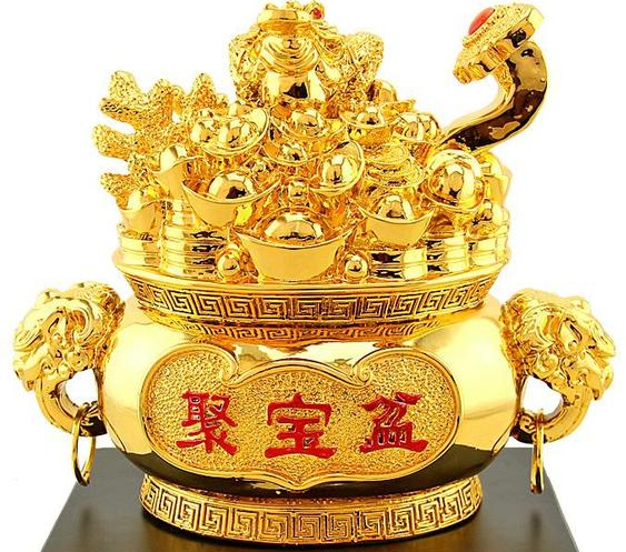送你一个聚宝盆，愿你财源滚滚来