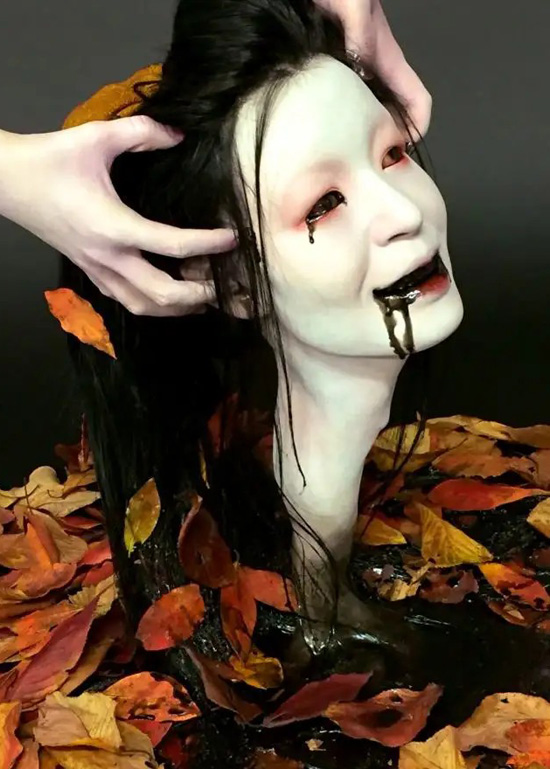 吓死人的女头假人
