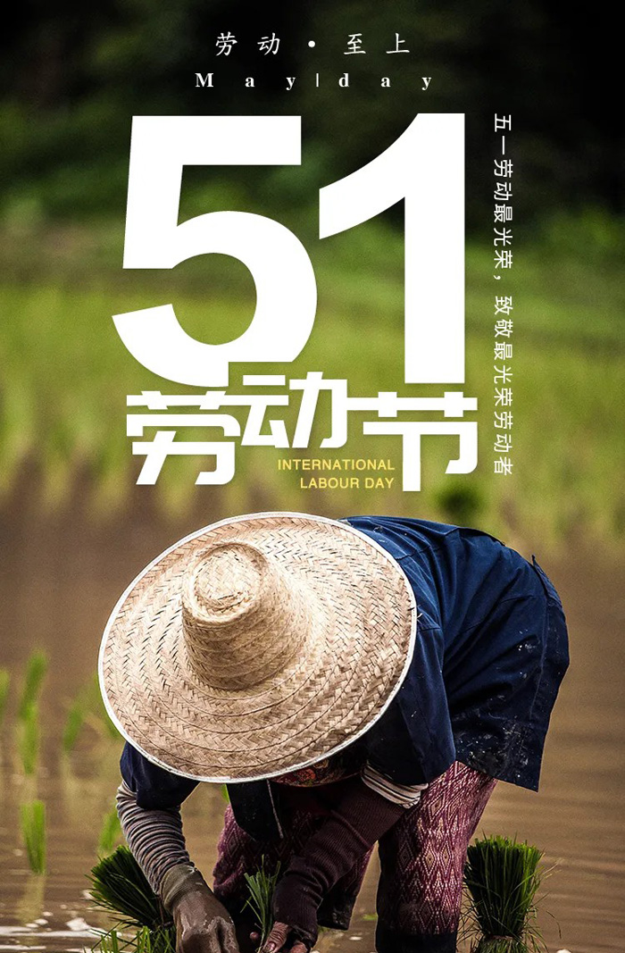 五一向劳动者致敬的图片