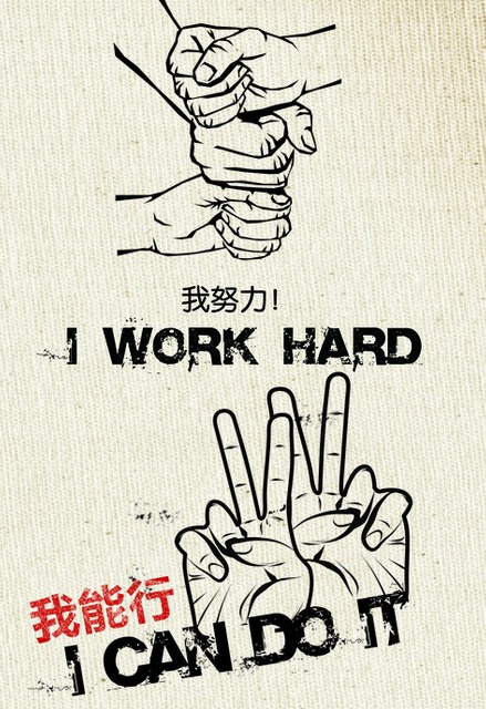 我努力，坚信我能行