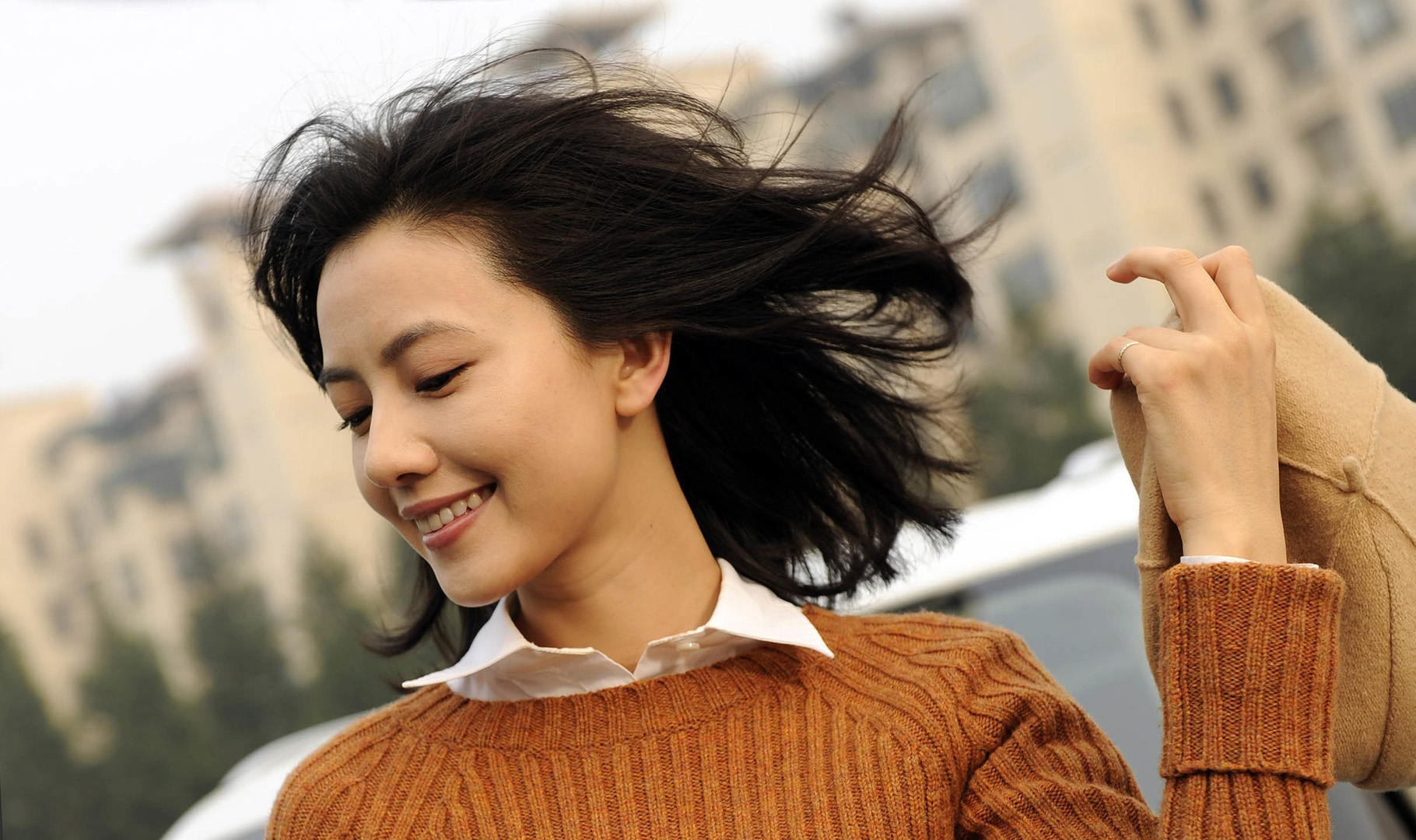 心花怒放的美丽女神