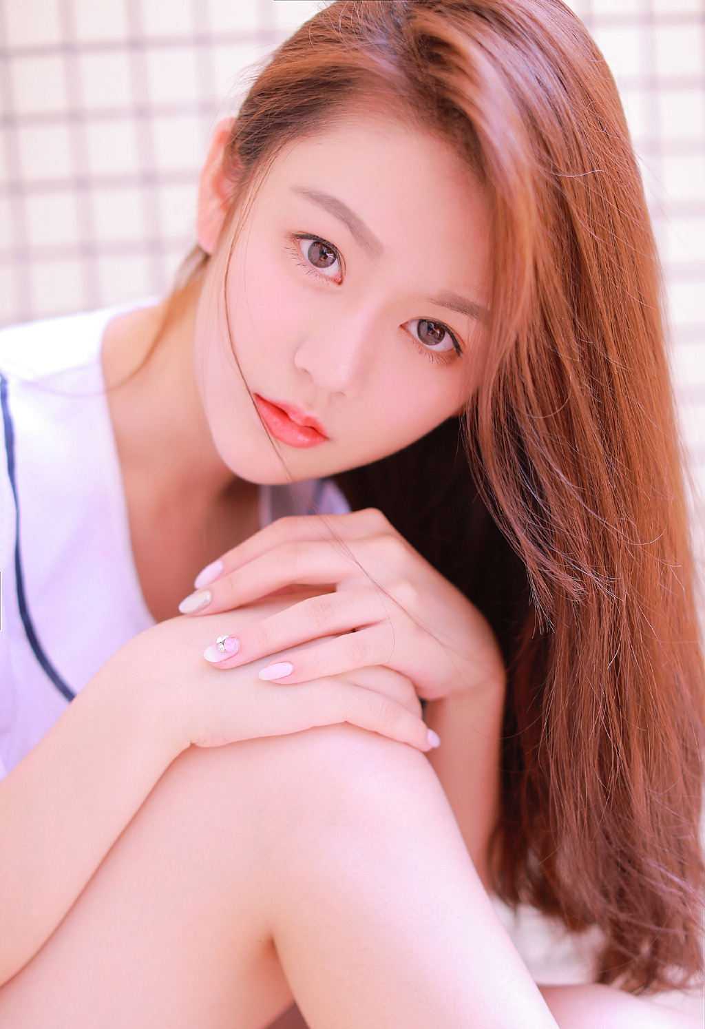 眼里有光的长发女孩