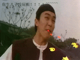 星爷经典的骂人动态图片，你生儿子没屁眼