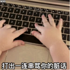 看我的手指，打出了一连串骂你的话
