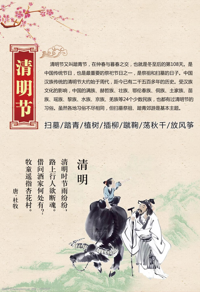 关于清明节的来历与习俗
