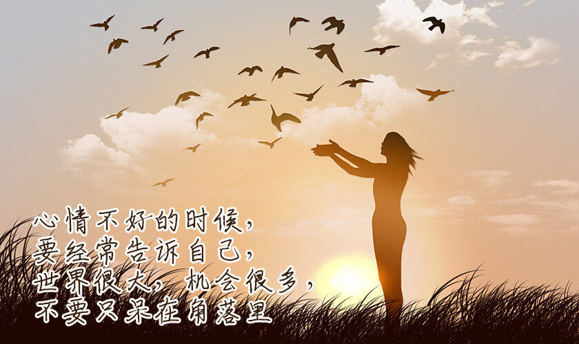 世界很大，机会很多，不要只呆在角落里