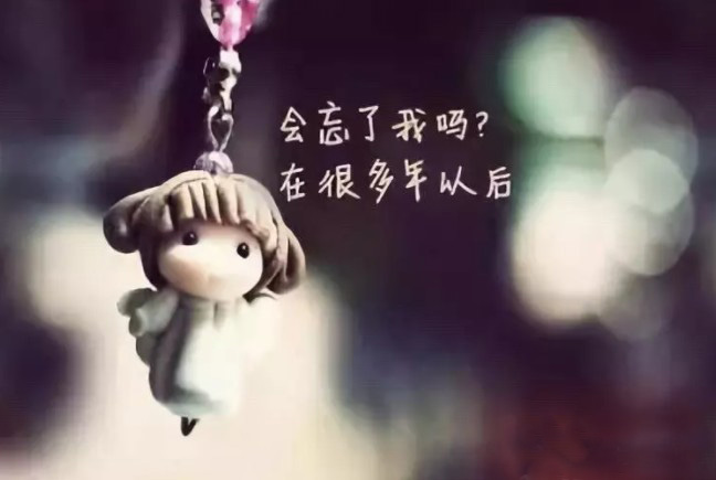 你会忘了我吗？在很多年以后