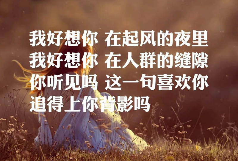 在人群的缝隙里，我真的好想你