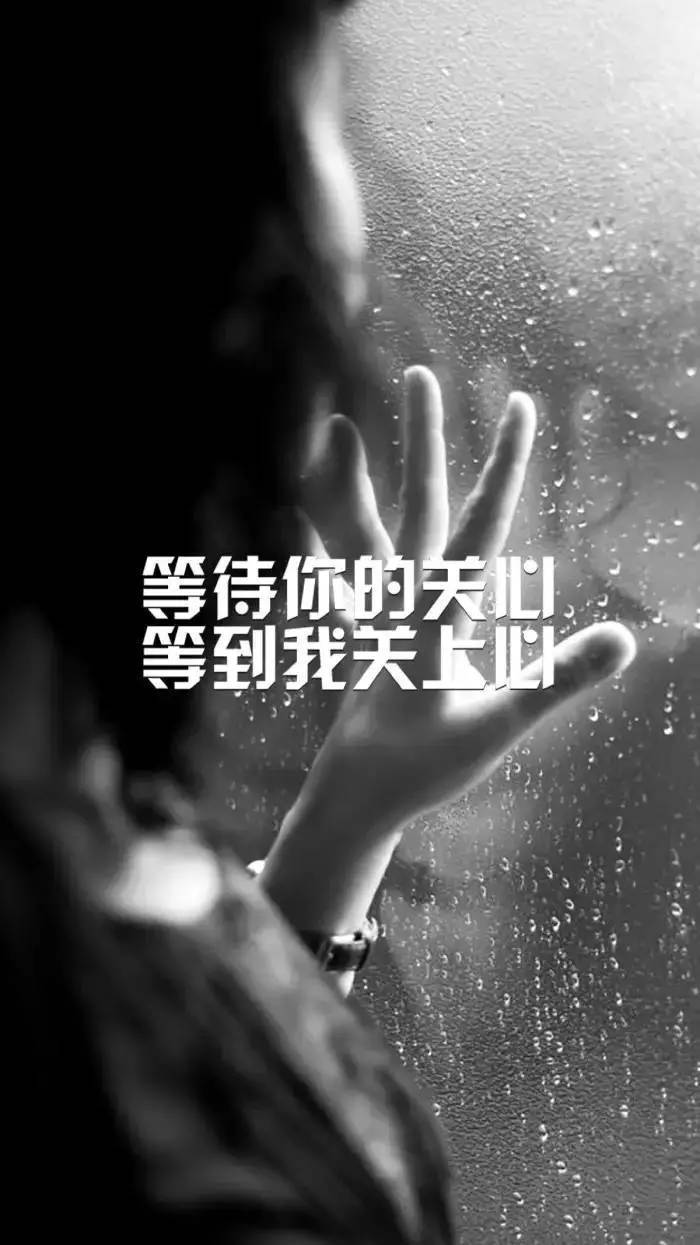 等待你的关心，等到关上我的心