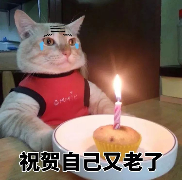 点支蜡烛，祝贺自己又老了一岁