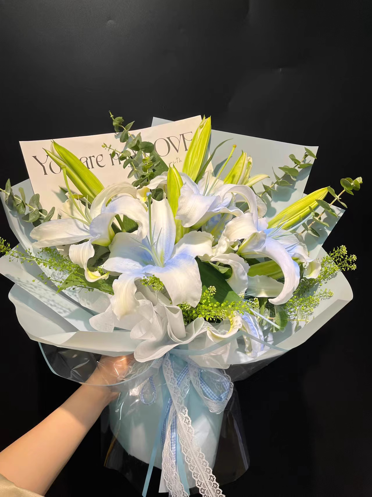 纯洁无瑕的百合花，让人感觉无比亲切