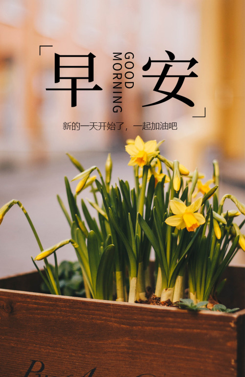 新的一天开始了，我们一起加油吧