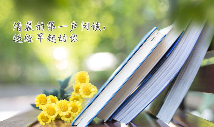 我把清晨的第一声问候，送给早起的你