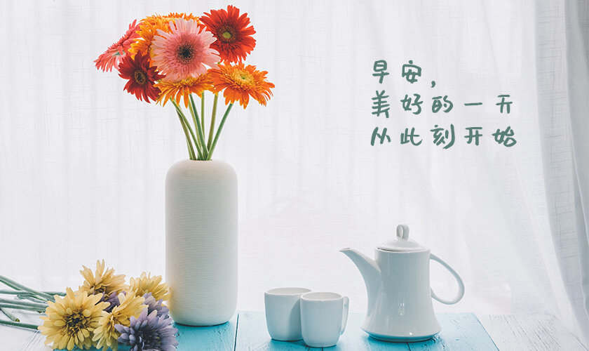 最美温馨的早上好问候图