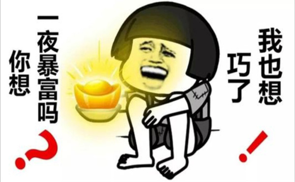 你想一夜暴富吗？巧了，我也想