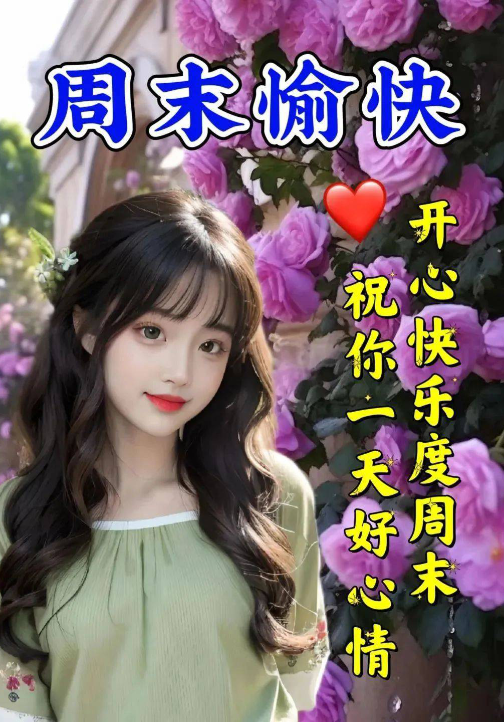 祝你一天好心情，开心快乐度周末