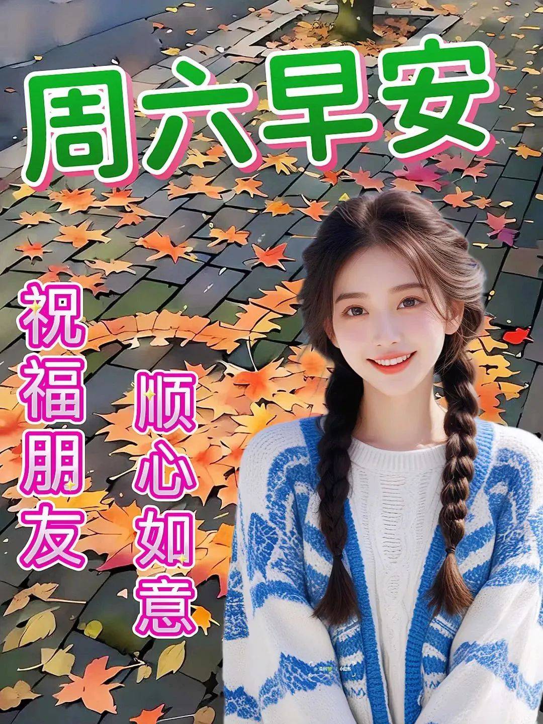 周六早安！祝福朋友顺心如意
