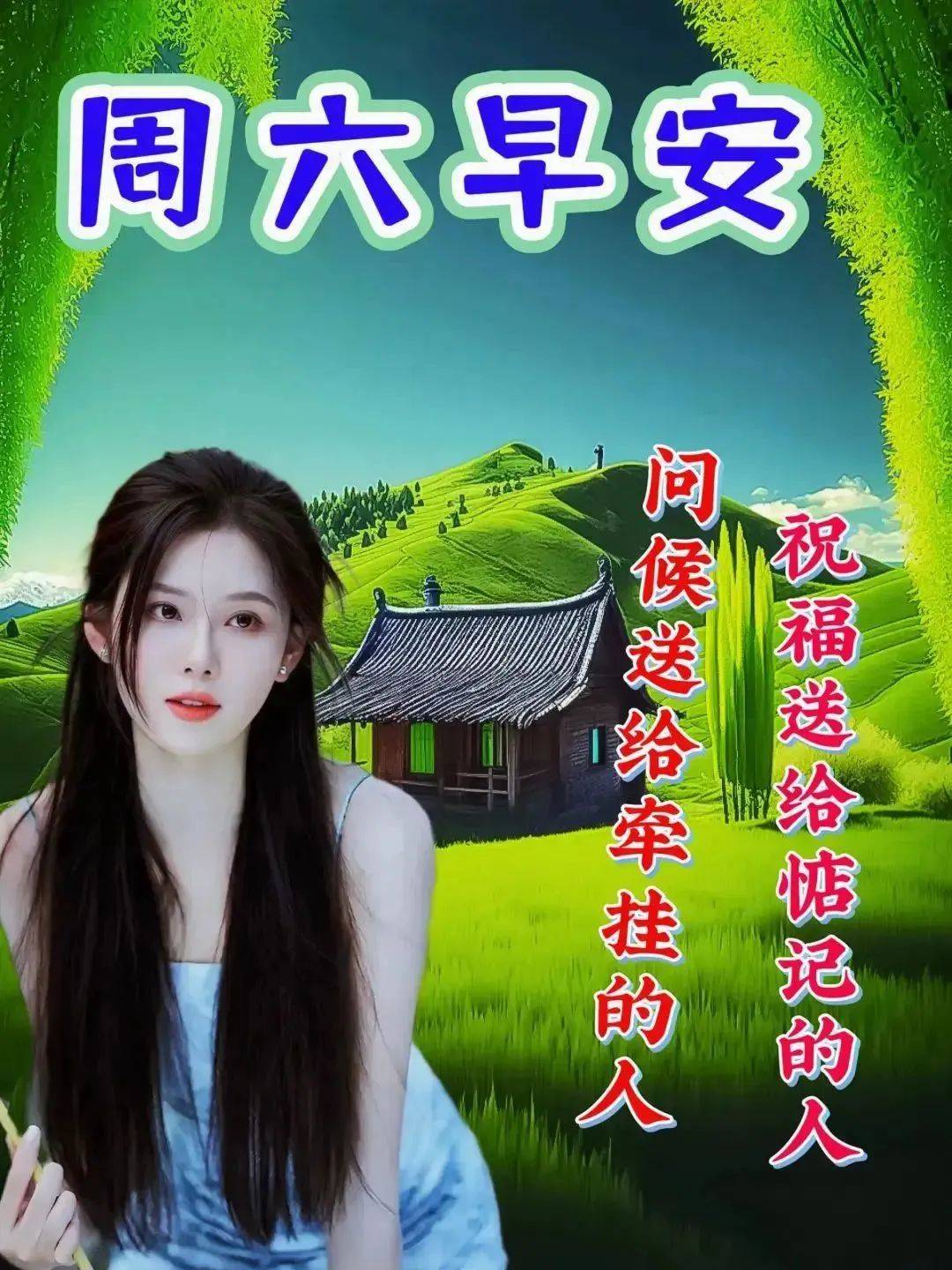 周六问候朋友早安的好看图片